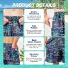 imageMens Swim Trunks Quick Dry Board Shorts with Mesh Lining Breathable Surf Beach Shorts Swimwear Bathing SuitsNeon Flamingo Palm