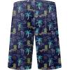 imageMens Swim Trunks Quick Dry Board Shorts with Mesh Lining Breathable Surf Beach Shorts Swimwear Bathing SuitsNeon Skull Palm