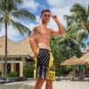 imageMens Swim Trunks Quick Dry Board Shorts with Mesh Lining Breathable Surf Beach Shorts Swimwear Bathing SuitsWhite