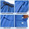 imageMens Swim Trunks Quick Dry Board Shorts with Zipper Pockets Beach Shorts Bathing Suits for Men  No Mesh LinerBlue