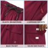 imageMens Swim Trunks Quick Dry Board Shorts with Zipper Pockets Beach Shorts Bathing Suits for Men  No Mesh LinerBurgundy