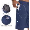imageMens Swim Trunks Quick Dry Board Shorts with Zipper Pockets Beach Shorts Bathing Suits for Men  No Mesh LinerGrey Blue