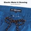 imageMens Swim Trunks Quick Dry Board Shorts with Zipper Pockets Beach Shorts Bathing Suits for Men  No Mesh LinerPeacock Blue