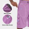 imageMens Swim Trunks Quick Dry Board Shorts with Zipper Pockets Beach Shorts Bathing Suits for Men  No Mesh LinerPurple Potato