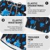 imageMens Swim Trunks with Compression Liner 5quot Stretch Board Shorts Quick Dry Zipper Pockets 2 in 1 Mens Bathing SuitsBlue Palm Tree