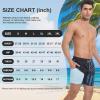 imageMens Swim Trunks with Compression Liner 5quot Stretch Board Shorts Quick Dry Zipper Pockets 2 in 1 Mens Bathing SuitsLake Blue Flag