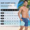 imageMens Swim Trunks with Compression Liner 5quot Stretch Board Shorts Quick Dry Zipper Pockets 2 in 1 Mens Bathing SuitsLake Blue Palm Tree