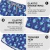 imageMens Swim Trunks with Compression Liner 5quot Stretch Board Shorts Quick Dry Zipper Pockets 2 in 1 Mens Bathing SuitsLake Blue Palm Tree