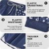 imageMens Swim Trunks with Compression Liner 5quot Stretch Board Shorts Quick Dry Zipper Pockets 2 in 1 Mens Bathing SuitsNavy Usa Flag