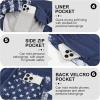 imageMens Swim Trunks with Compression Liner 5quot Stretch Board Shorts Quick Dry Zipper Pockets 2 in 1 Mens Bathing SuitsNavy Usa Flag