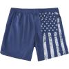 imageMens Swim Trunks with Compression Liner 5quot Stretch Board Shorts Quick Dry Zipper Pockets 2 in 1 Mens Bathing SuitsNavy Usa Flag