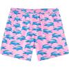 imageMens Swim Trunks with Compression Liner 5quot Stretch Board Shorts Quick Dry Zipper Pockets 2 in 1 Mens Bathing SuitsPink Crocodile