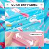 imageMens Swim Trunks with Compression Liner 5quot Stretch Board Shorts Quick Dry Zipper Pockets 2 in 1 Mens Bathing SuitsPink Flamingos