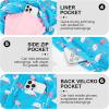imageMens Swim Trunks with Compression Liner 5quot Stretch Board Shorts Quick Dry Zipper Pockets 2 in 1 Mens Bathing SuitsPink Flamingos