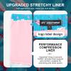 imageMens Swim Trunks with Compression Liner 5quot Stretch Board Shorts Quick Dry Zipper Pockets 2 in 1 Mens Bathing SuitsPink Flamingos