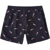 imageMens Swim Trunks with Compression Liner 5quot Stretch Board Shorts Quick Dry Zipper Pockets 2 in 1 Mens Bathing SuitsPink Shark