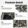 imageMens Swim Trunks with Compression Liner 9quot Board Shorts 2 in 1 Quick Dry Beach Swimwear Bathing Suits for MenBlack Skull Leaf