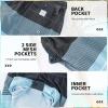 imageMens Swim Trunks with Compression Liner 9quot Stretch Board Shorts 2 in 1 Quick Dry Swimwear Bathing Suits80s Stripec