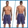 imageMens Swim Trunks with Compression Liner 9quot Stretch Board Shorts 2 in 1 Quick Dry Swimwear Bathing SuitsUsa Flagc
