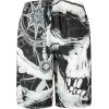 imageMens Swim Trunks with Compression Liner 9quot Stretch Board Shorts 2 in 1 Quick Dry Swimwear Bathing SuitsVintage Pirate Skull