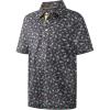 imageBoys Polo Shirt Short Sleeve Performance Dry Fit Stretch Funny Print Active Casual Collared Golf Shirts for BoyBlack Hanging Fruits