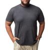 imageFresh Clean Threads Crew Neck TShirt  Pre Shrunk Soft Fitted Premium Tee  Mens T Cotton PolyCharcoal Grey 1 Pack