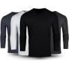 Black  White  Charcoal Grey  Navy (Pack of 4)