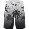 imageMens Swim Trunks Quick Dry Board Shorts with Mesh Lining Breathable Fit Hawaii Beach Shorts Swimwear Bathing SuitsBlack Grey Palm