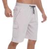 imageMens Swim Trunks Quick Dry Board Shorts with Zipper Pockets Beach Shorts Bathing Suits for Men  No Mesh LinerLight Grey
