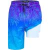 Gradient Blue Palm-c