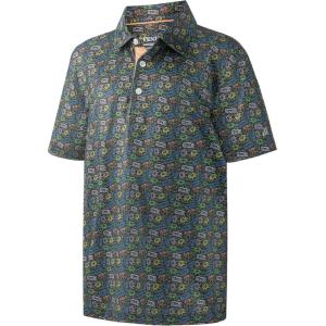 imageBoys Polo Shirt Short Sleeve Performance Dry Fit Stretch Funny Print Active Casual Collared Golf Shirts for BoyGame Controller