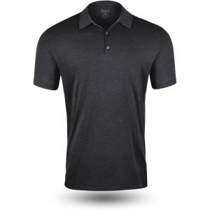 imageFresh Clean Threads Mens Polo Shirts  Pre Shrunk Soft Fitted Premium Classic Shirt  Mens Polos Cotton Poly TShirt BlendCharcoal Grey 1 Pack
