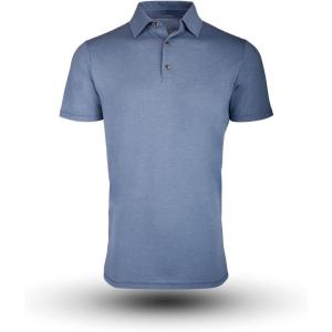 imageFresh Clean Threads Mens Polo Shirts  Pre Shrunk Soft Fitted Premium Classic Shirt  Mens Polos Cotton Poly TShirt BlendWedgewood 1 Pack