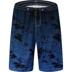 imageMens Swim Trunks Quick Dry Board Shorts with Mesh Lining Breathable Fit Hawaii Beach Shorts Swimwear Bathing SuitsBlue Gradient19