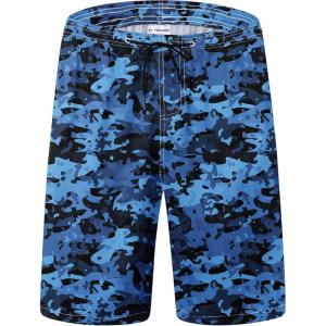 imageMens Swim Trunks Quick Dry Board Shorts with Mesh Lining Breathable Fit Hawaii Beach Shorts Swimwear Bathing SuitsNavy Camo