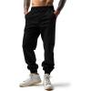imageLzzidou Mens Casual Cargo Jogger Pants Drawstring Waist Lightweight Straight SweatpantsBlack