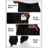 imageLzzidou Mens Casual Cargo Jogger Pants Drawstring Waist Lightweight Straight SweatpantsBlack