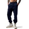 imageLzzidou Mens Casual Cargo Jogger Pants Drawstring Waist Lightweight Straight SweatpantsNavy