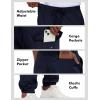 imageLzzidou Mens Casual Cargo Jogger Pants Drawstring Waist Lightweight Straight SweatpantsNavy