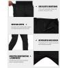 imageMens Cargo Tactical Pants Stretch Waistband Water Resistant Ripstop EDC Hiking PantsBlack