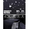 imageMens Cargo Tactical Pants Stretch Waistband Water Resistant Ripstop EDC Hiking PantsNavy