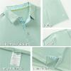 imageMens Polo Shirts Short Casual Solid Stylish Dry Fit Performance Designed Collared Golf Polo Shirts for MenBeryl Green
