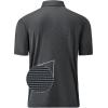imageMens Polo Shirts Short Casual Solid Stylish Dry Fit Performance Designed Collared Golf Polo Shirts for MenBlack Stripe
