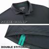 imageMens Polo Shirts Short Casual Solid Stylish Dry Fit Performance Designed Collared Golf Polo Shirts for MenBlack Stripe