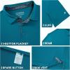 imageMens Polo Shirts Short Casual Solid Stylish Dry Fit Performance Designed Collared Golf Polo Shirts for MenBlue
