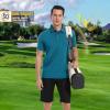 imageMens Polo Shirts Short Casual Solid Stylish Dry Fit Performance Designed Collared Golf Polo Shirts for MenBlue