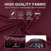 imageMens Polo Shirts Short Casual Solid Stylish Dry Fit Performance Designed Collared Golf Polo Shirts for MenBordeaux Red