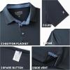 imageMens Polo Shirts Short Casual Solid Stylish Dry Fit Performance Designed Collared Golf Polo Shirts for MenDark Grey