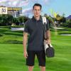 imageMens Polo Shirts Short Casual Solid Stylish Dry Fit Performance Designed Collared Golf Polo Shirts for MenDark Grey