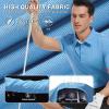 imageMens Polo Shirts Short Casual Solid Stylish Dry Fit Performance Designed Collared Golf Polo Shirts for MenLight Blue
